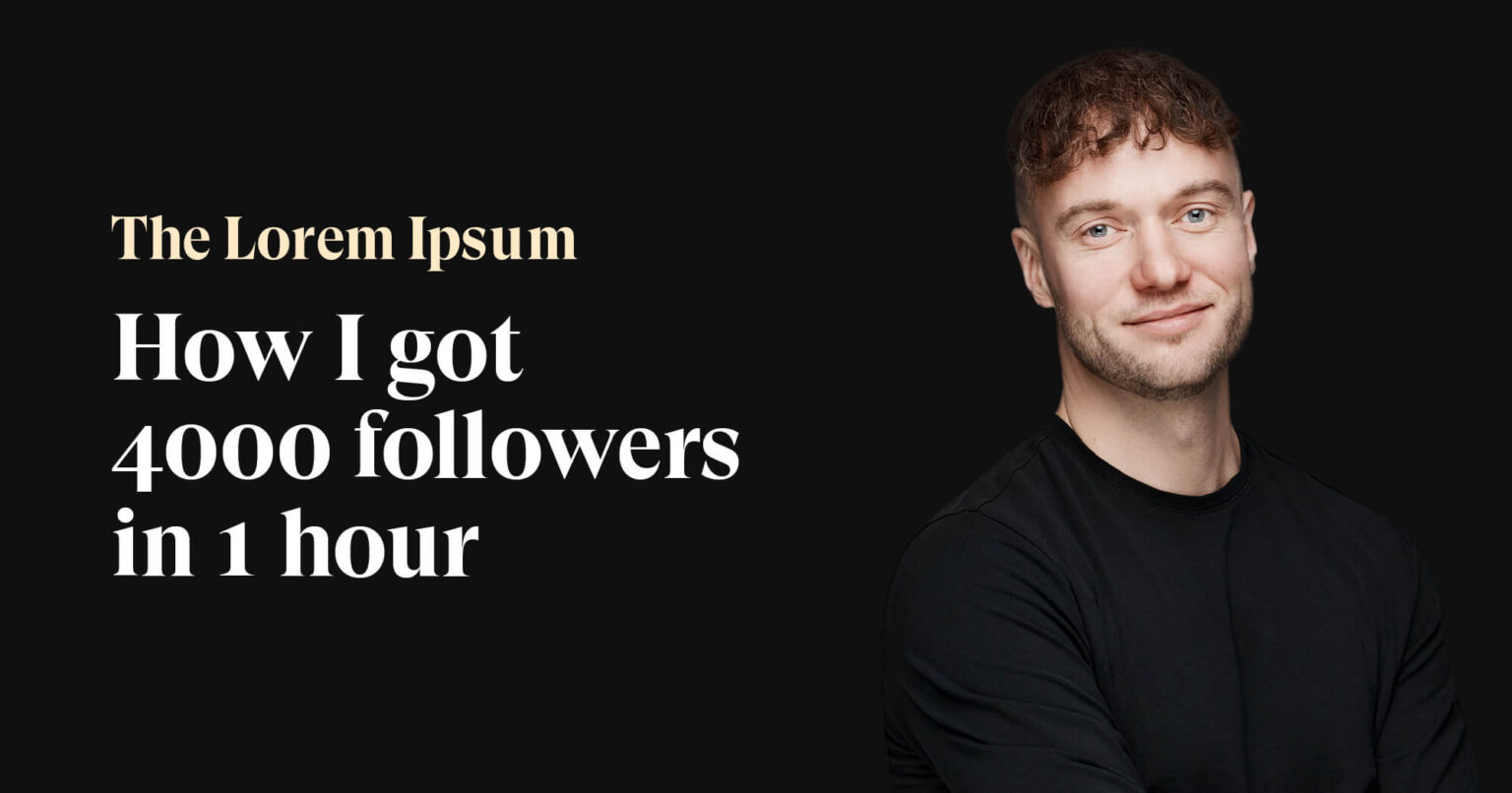 How I got 4000 followers in 1 hour