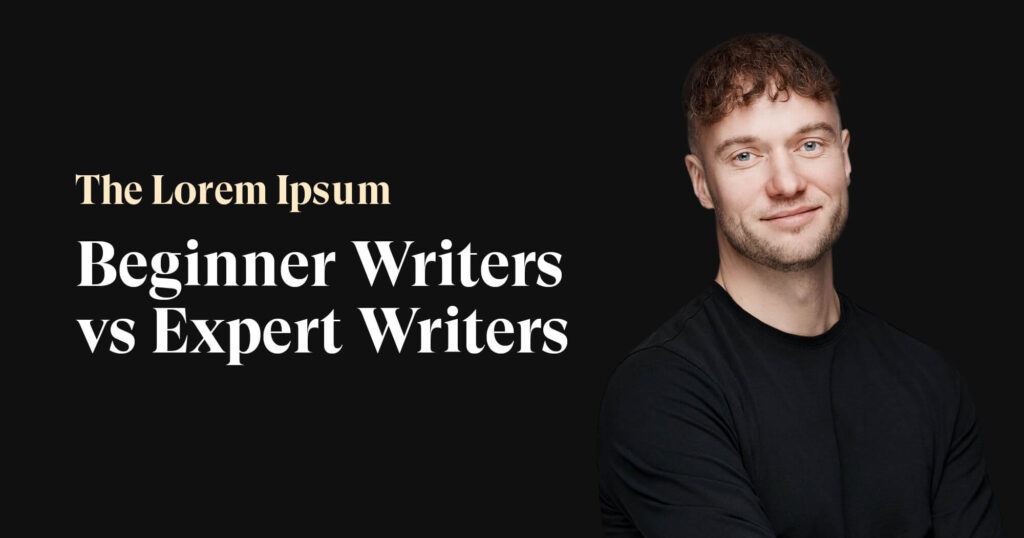 Beginner Writers vs Expert Writers