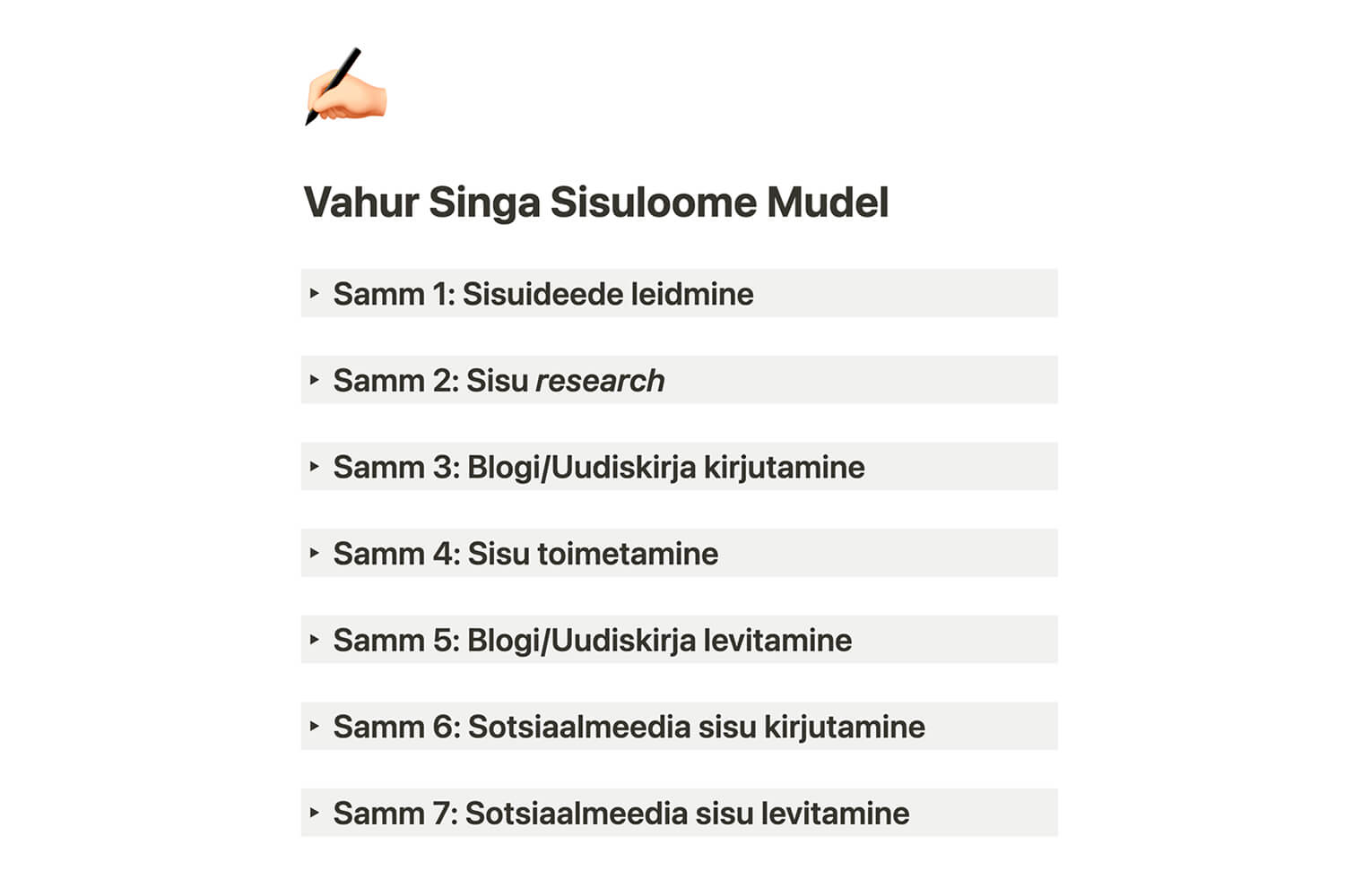 Vahur Singa - Sisuloome Meistriklass